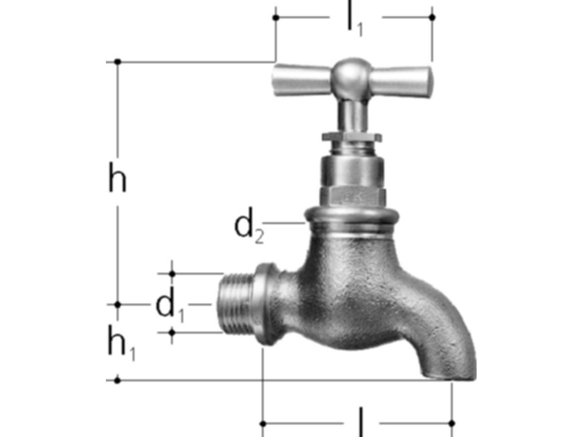 Entleerungsventil 7307 Ms roh 1/4"