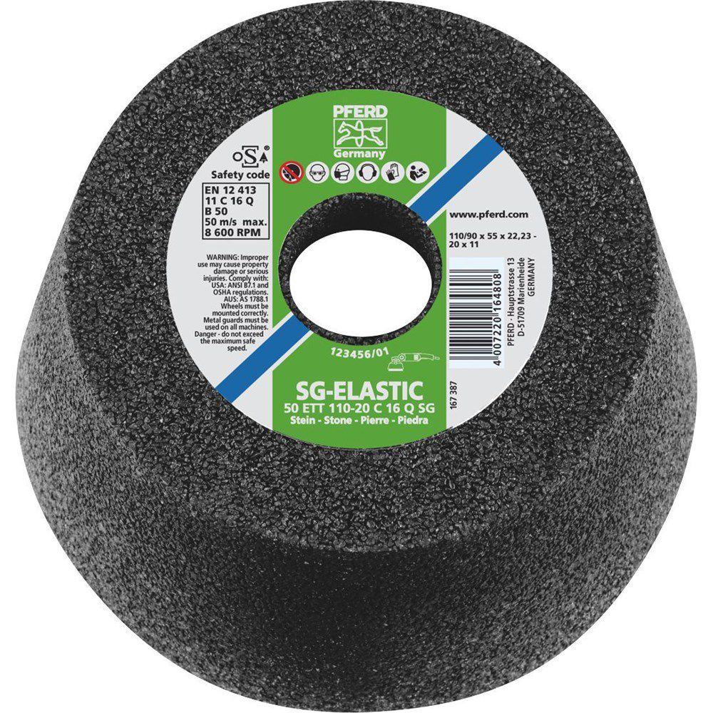 Schleiftopf PFERD SG-Elastic - Stein, weiche Ausführung