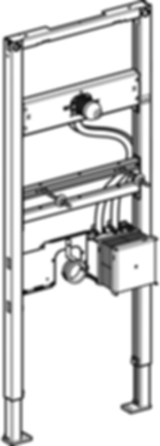 Geberit Duofix Element für Waschtisch - 130 cm Wandarmatur mit Unterputzfunktio