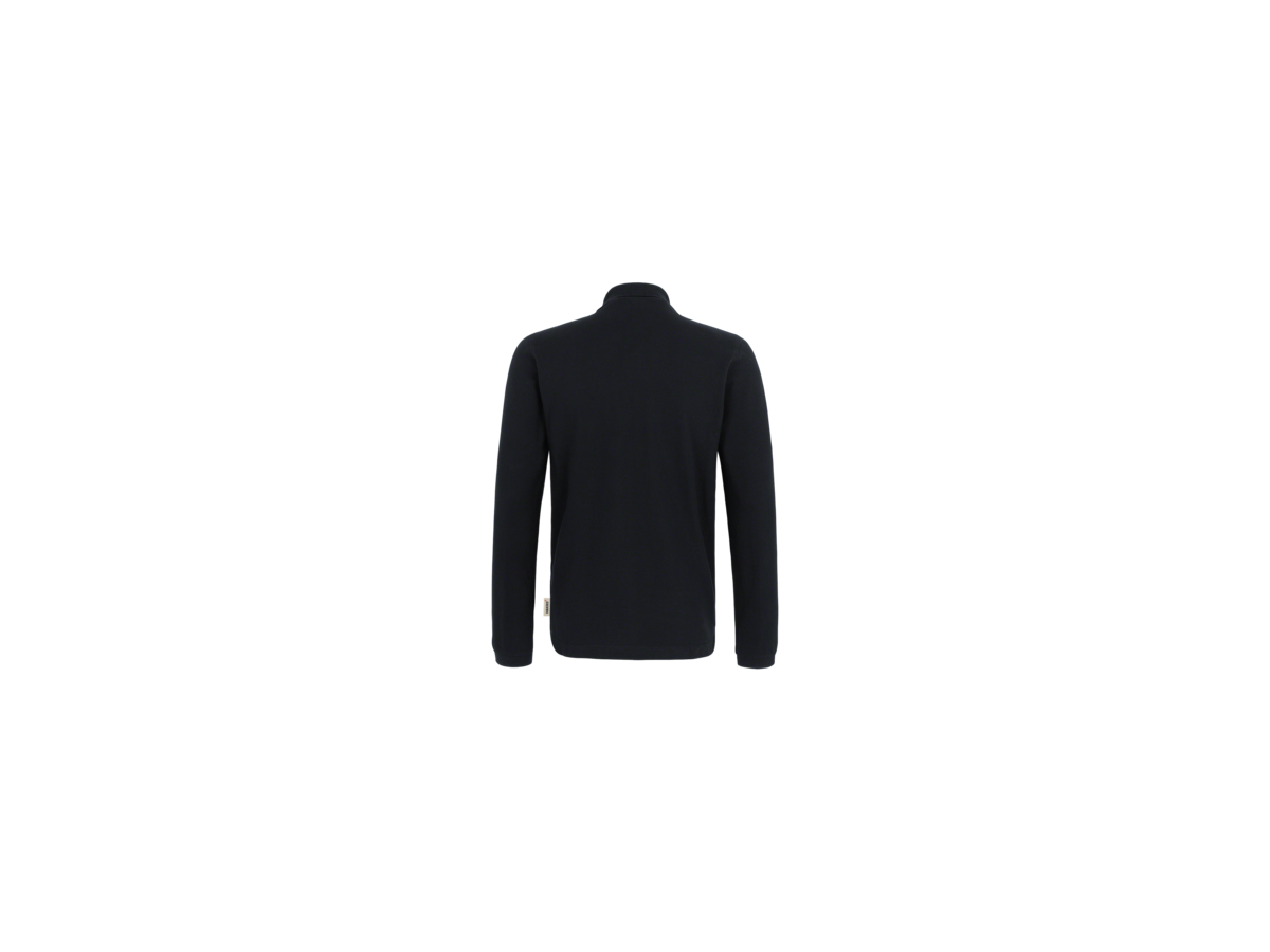Longsleeve-Poloshirt Classic 2XL schwarz - 100% Baumwolle, 220 g/m²