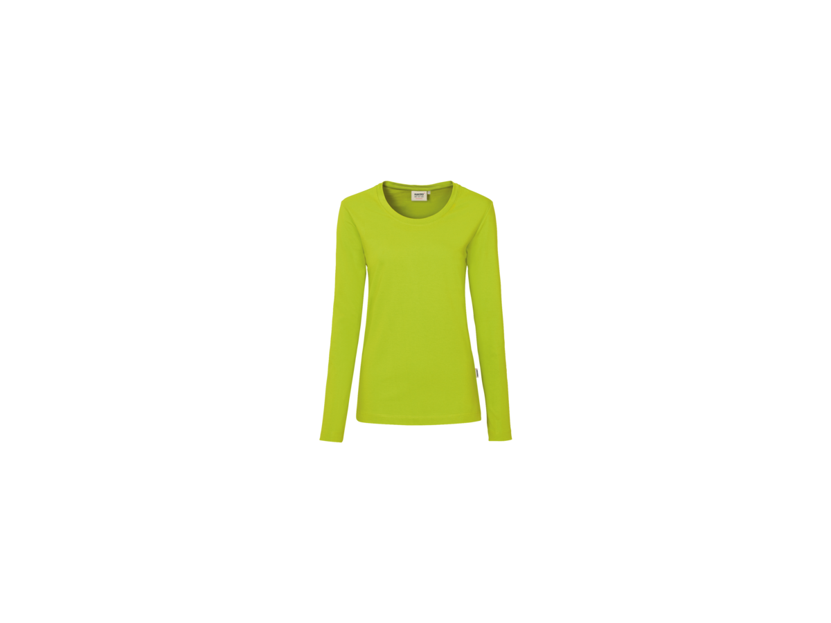 Damen-Longsleeve Performance Gr. S, kiwi - 50% Baumwolle, 50% Polyester, 190 g/m²