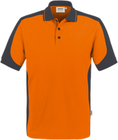 Poloshirt Contr. Perf. 2XL orange/anth. - 50% Baumwolle, 50% Polyester