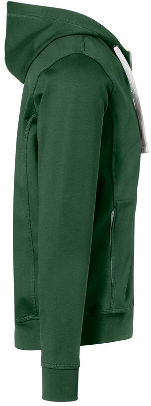 Kapuzenjacke Bonded, Gr. 3XL - tanne/silber
