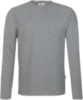 Longsleeve Perf. Gr. 2XL, grau meliert - 50% Baumwolle, 50% Polyester, 190 g/m²