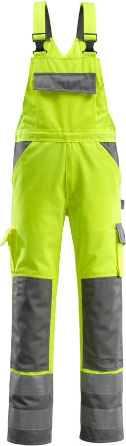 Barras Latzhose gelb/anthrazit Gr. 82C50 - 65% Polyester / 35% Baumwolle