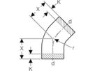 Geberit PE Segmentbogen 45°