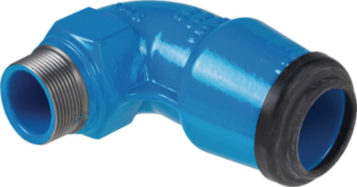 Winkel-Steckfitting Hawle 90° - mit Aussengewinde