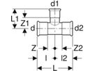 MPF-Tee San. 18-15-15 mm Nr. 31208 - reduziert, Inox 1.4401