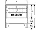 PushFit Verteilerschrank 60x49 cm