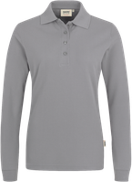 Damen-Longsleeve-Poloshirt Perf. M titan - 50% Baumwolle, 50% Polyester