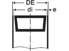 Von Roll Stützringe aus CrNi-Stahl 56 - für Geberitrohr  56 mm