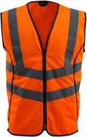 Wingate Warnweste hi-vis orange, Gr. L - mit Reissverschluss, 100% PES, 120 g/m2