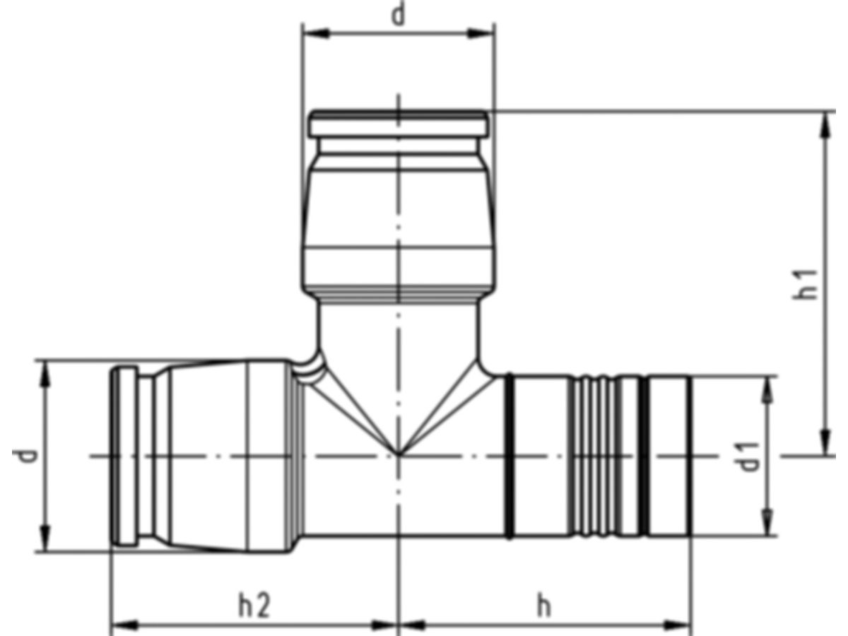 iFIT T-Modul mit Rohrkontur