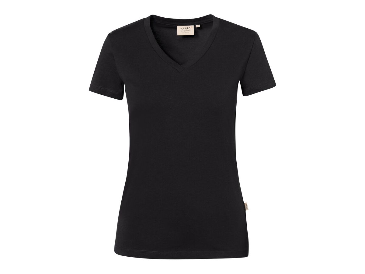 Damen-V-Shirt Stretch - 95% Baumwolle, 5% Elasthan, 170 g/m²