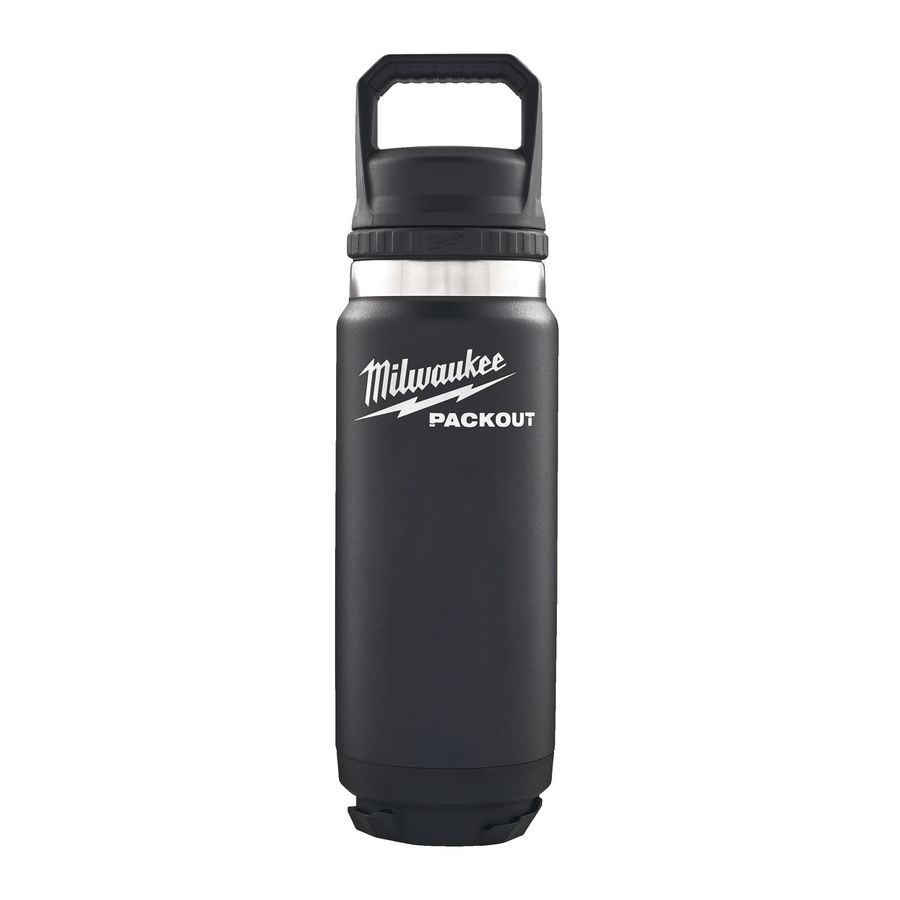 Thermosflaschen MILWAUKEE PACKOUT - 700 ml mit Schraubdeckel, schwarz