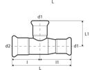 Eurotubi T-Stück 90° Inox T 90°