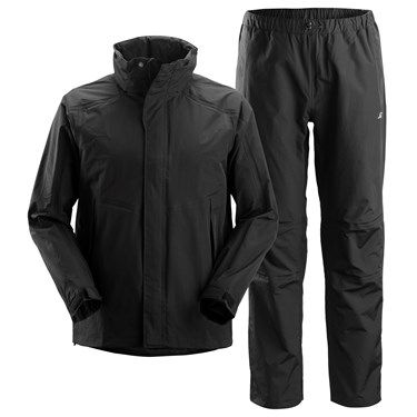 Wasserdichtes SET Hosen & Jacke - Snickers, schwarz