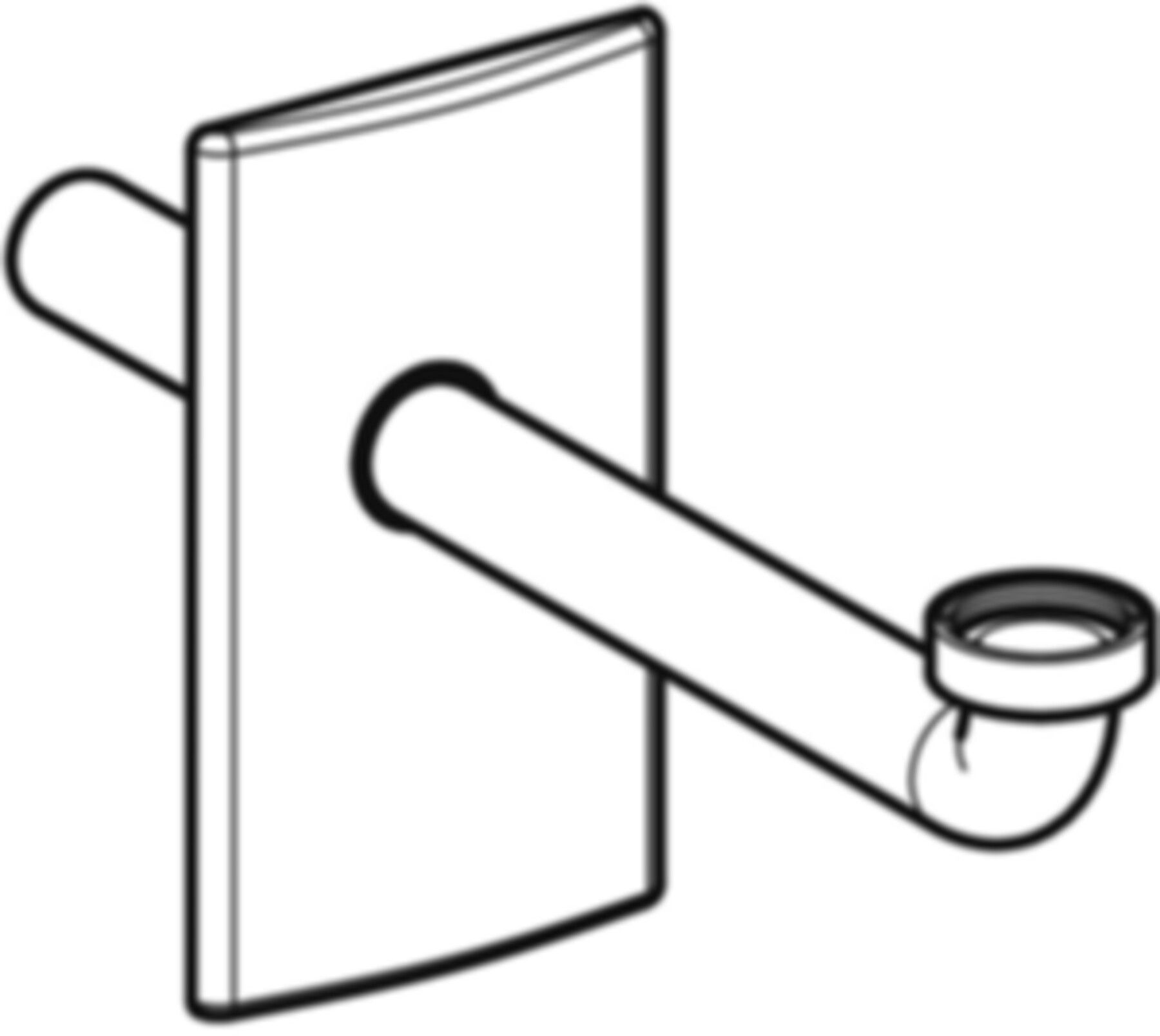 Geberit Fertigbau-Set Inox GIS/DUOFIX - für Waschtischelemente