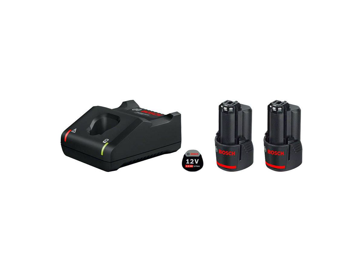 Akku-Starter SET Bosch GAL 12V-40 - in Karton +2GBA 12V 2.0 Ah.
