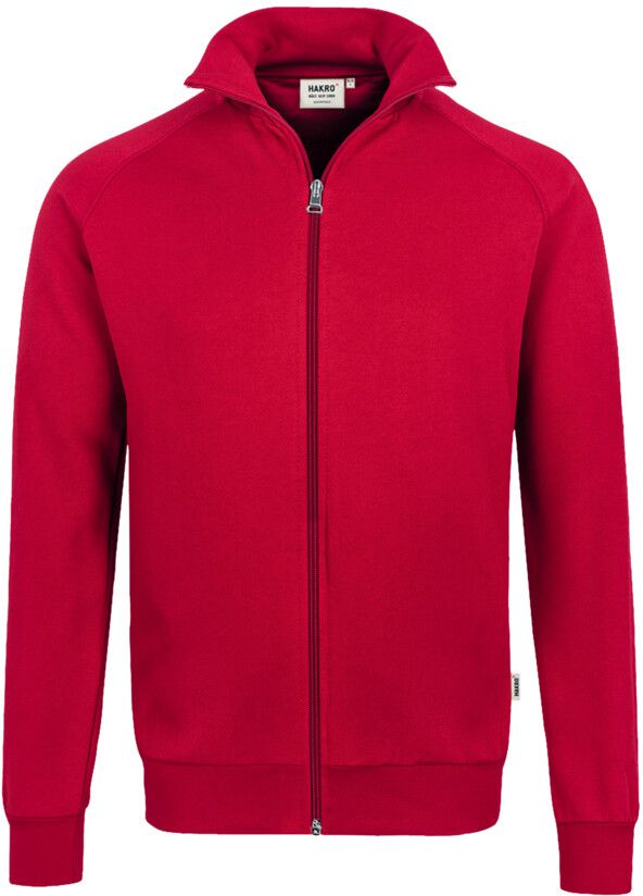 Sweatjacke College Sportlicher Raglan- - Schnitt 70% Baumw. 30% Polyest.300 g /m²