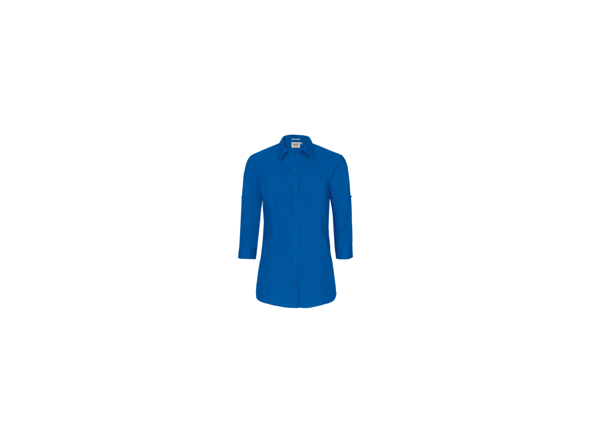 Bluse Vario-¾-Arm Perf. XL royalblau - 50% Baumwolle, 50% Polyester, 120 g/m²