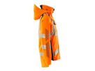 Hard Shell Jacke, Gr. 2XL - hi-vis orange/schwarzblau, 100% PES