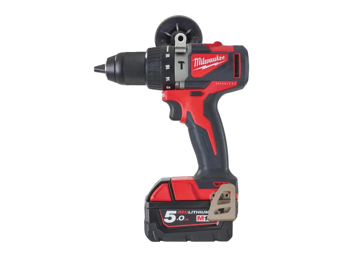 Akku-Schlagbohrschrauber Milwaukee - M18BLPD2-502X, 2 x 5.0 Ah.