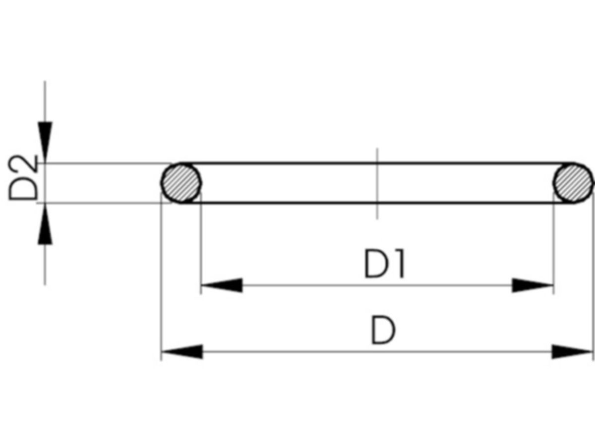 Anschlussdichtung EPDM - passend zu Kugelhahnen Typ 546
