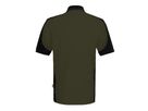 Hakro Poloshirt Contrast Mikralinar Gr.L - olive/schwarz