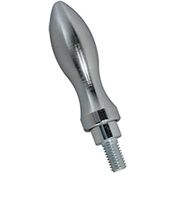 Drehbare Ballengri. DIN 98E mit Gewinde- - zapfen, I-6-kt Stahl gedreht und poliert