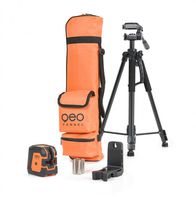 Kreuzlinien Laser grün GEO1X-Green SET - Arbeitsbereich bis 30m, inkl. Stativ
