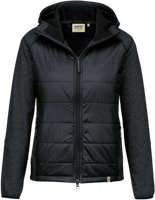 Damen-Hybridjacke Maryland 2XL schwarz - Polyamid, Polyester, Elasthan