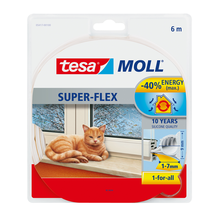 Silikondichtung TESA Premium Flexible - eignet sich für alle Spaltenbreiten