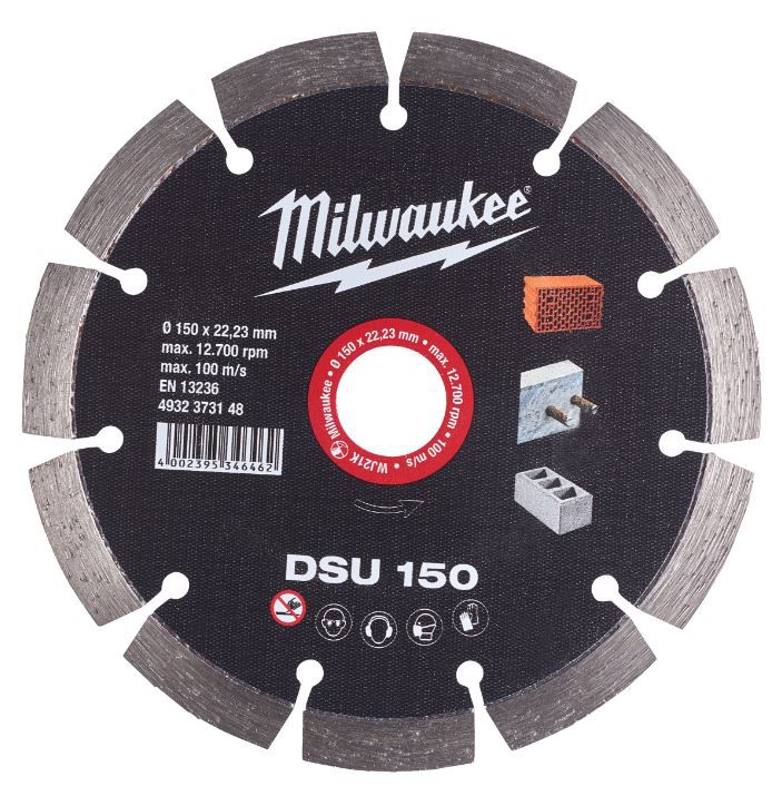Diamanttrennscheibe DSU 150 mm - für harte Materialien, Milwaukee