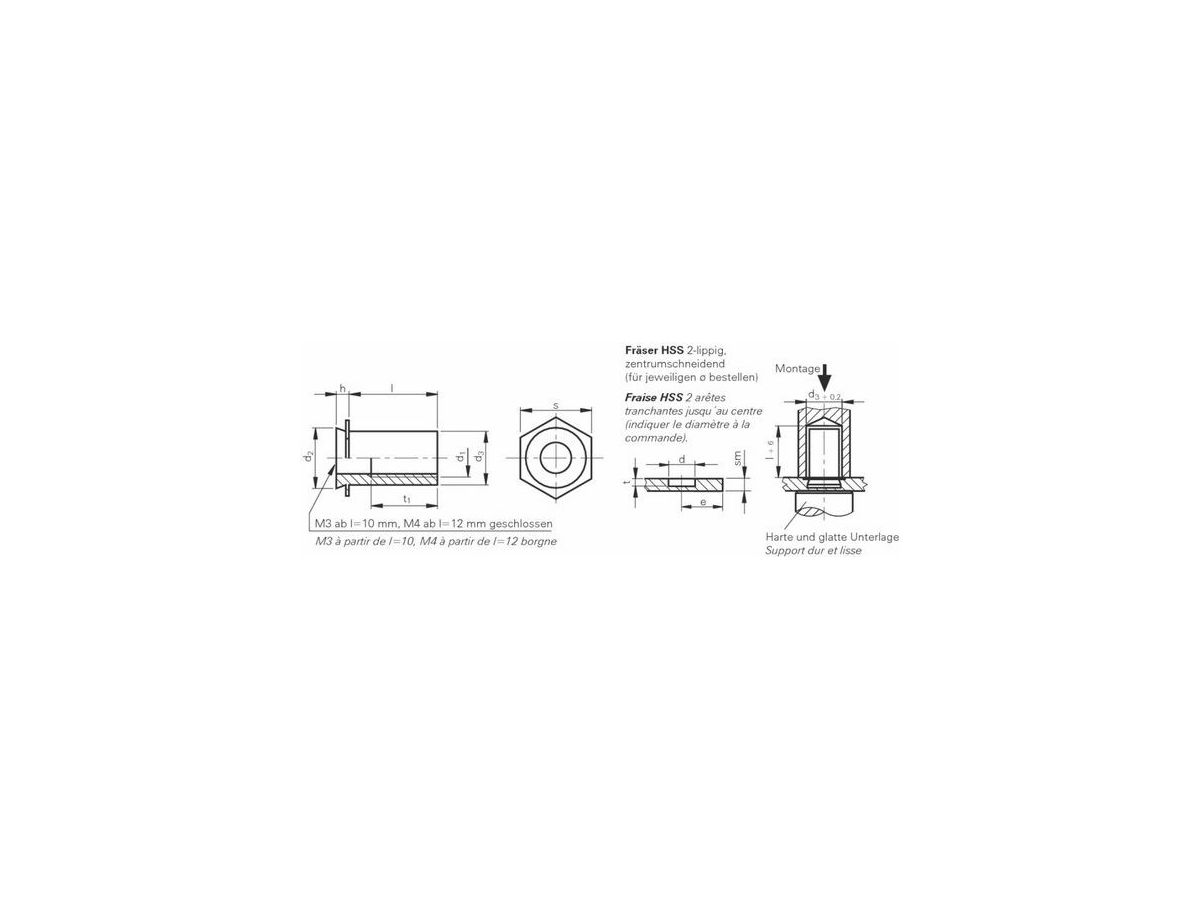 CSOS-M4-20      PEM BUCHSEN    P.  1'000