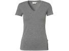 Damen-V-Shirt Stretch - 95% Baumwolle, 5% Elasthan, 170 g/m²