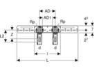 Anschlussdosen 90° mit MasterFix - GEBERIT FlowFit, vormontiert