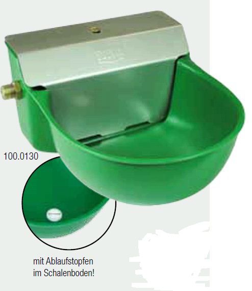 Tränkebecken Suevia Nr. 130P L + R 1/2" - Aquathan-Kunststoff