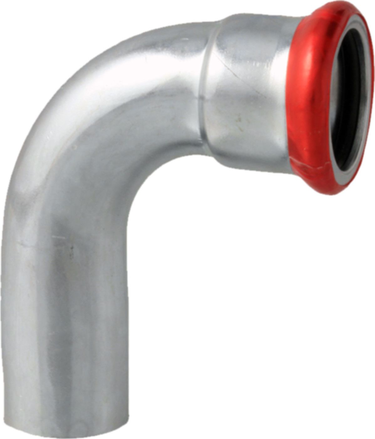 Bogen 90° mit Steckende C-Stahl - Eurotubi