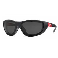 Premium Schutzbrille MILWAUKEE - getönt, mit abnehmbarer Schaumstoffaufl.