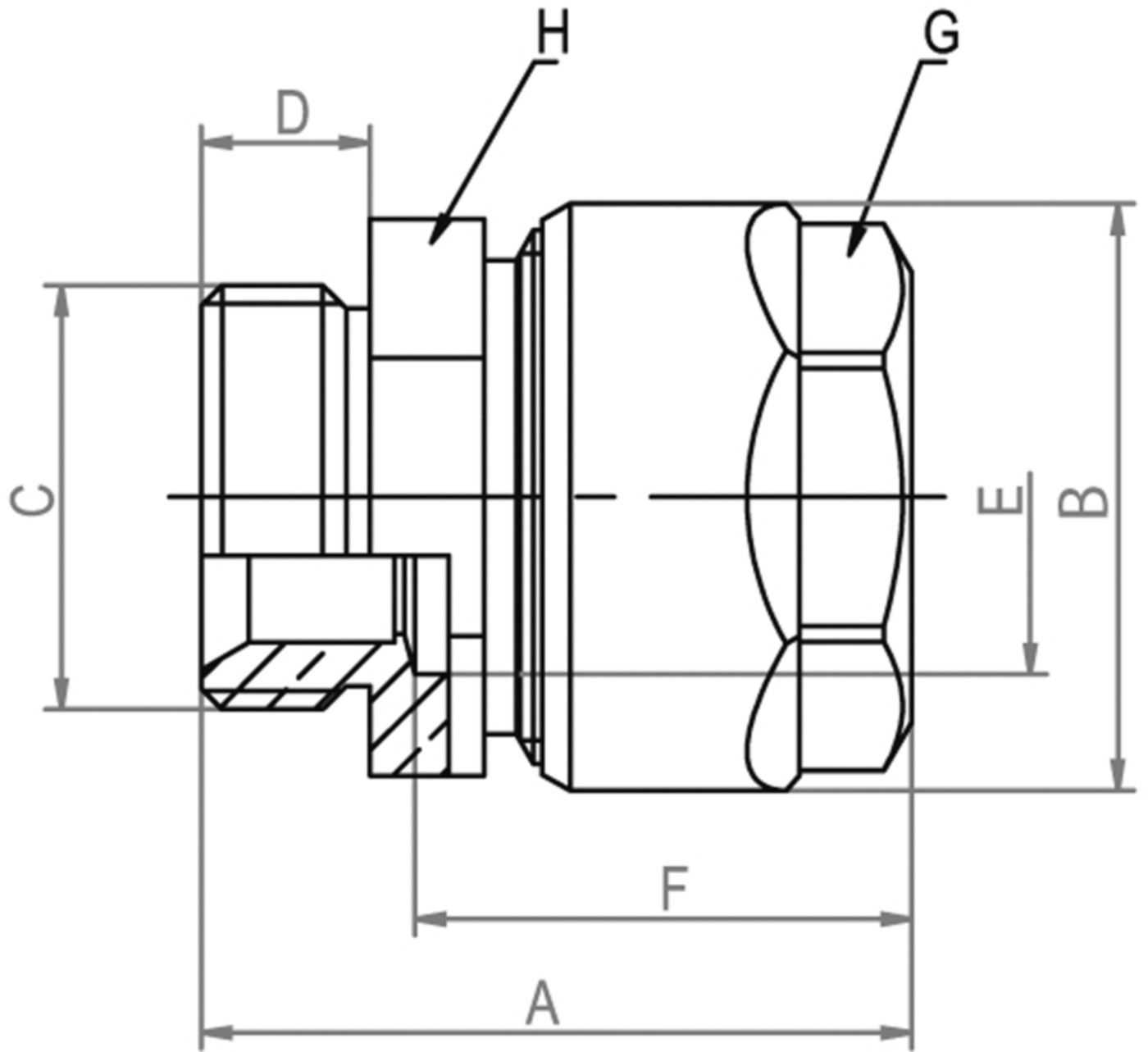 Schwarzrohradapter Simplex PLUS - mit Eurokonus