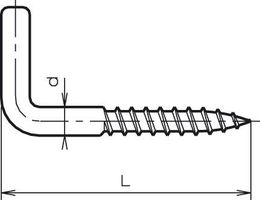 Hakenholzschraube verzinkt