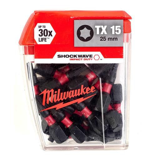 Schrauberbit Shockwave Gen II - Milwaukee TX40 / 25 mm (Pack à 25 Stk)