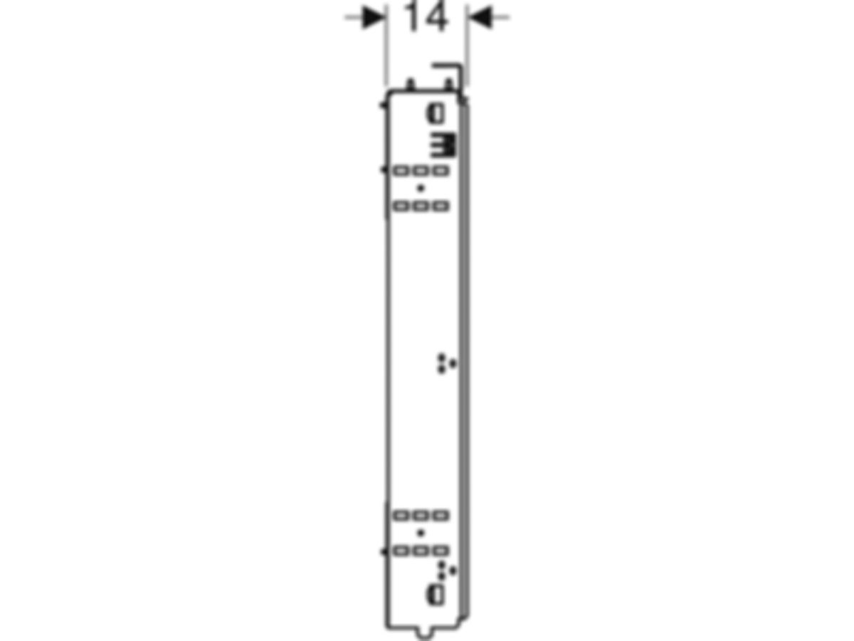 Geberit Duofix Rohbaubox für ONE - Spiegelschrank, 110 x 106 cm