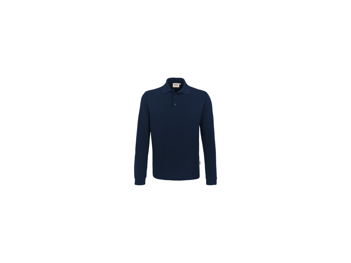 Longsleeve-Poloshirt Perf. 6XL tinte - 50% Baumwolle, 50% Polyester, 220 g/m²