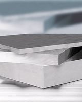 Aluminium Blech, EN AW-5005 - farblos eloxiert, eins. mit Schutzfolie