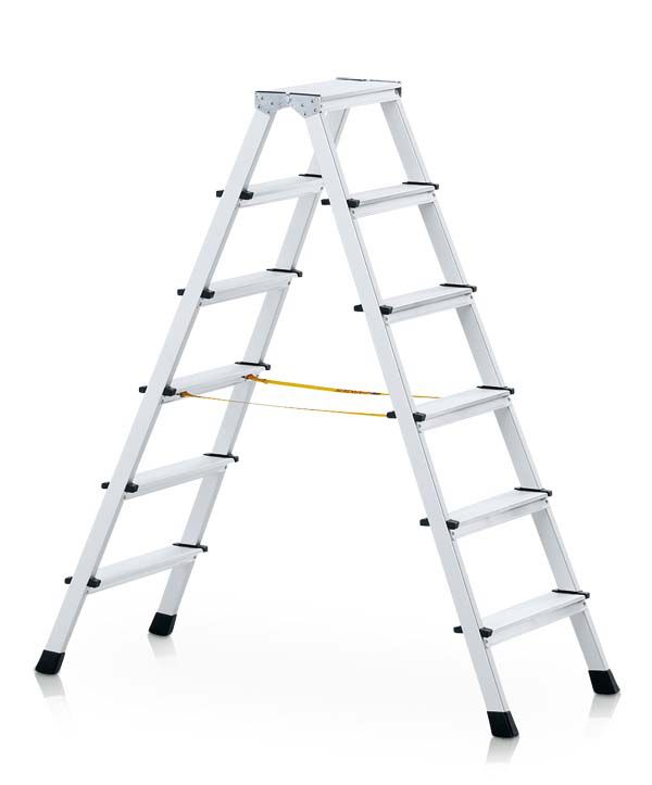 Stufenstehleiter Z600 eloxiert