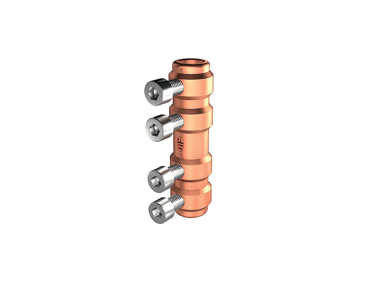 Messtrennstelle Kupfer mit 4 Schrauben - Draht 6-9mm, Nennquerschnitt 25-50mm²