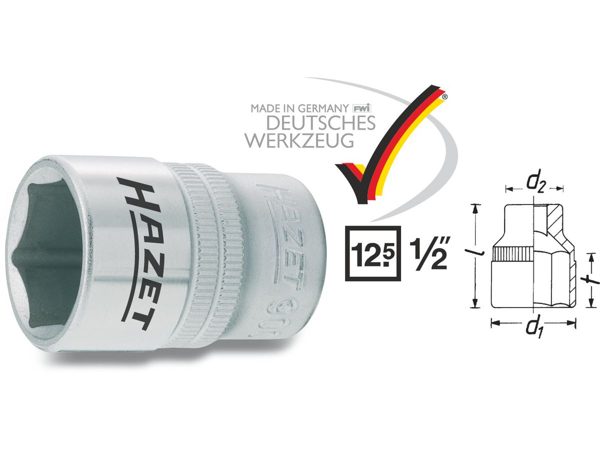 6-kant Einsatz  Gr. 20  HAZET