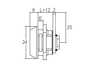 Schraubzylinder Typ 1700-22/A1 - inkl. 2 Schlüssel